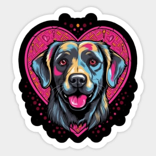 Labrador Retriever Valentine Day Sticker